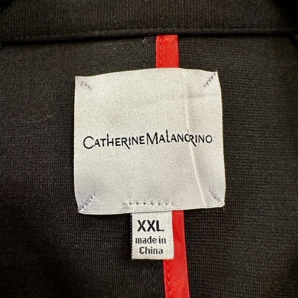 CATHERINE MALANDRINO, WOMENS CASUAL, BLACK KNIT, BLAZER/JACKET. SIZE XXL - Picture 5 of 7